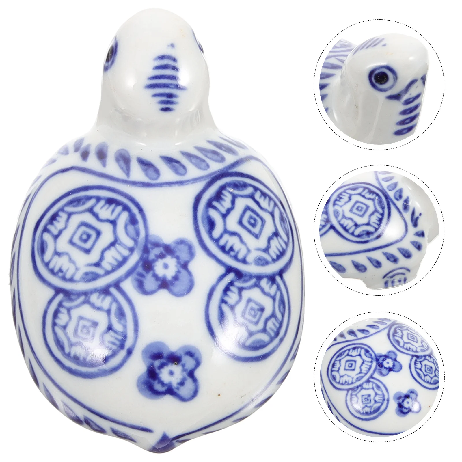 

Ceramic Floating Turtle Fish Tank Decor Blue and White Porcelain Aquarium Ornament for Aquarium Layout Landscape Decoration