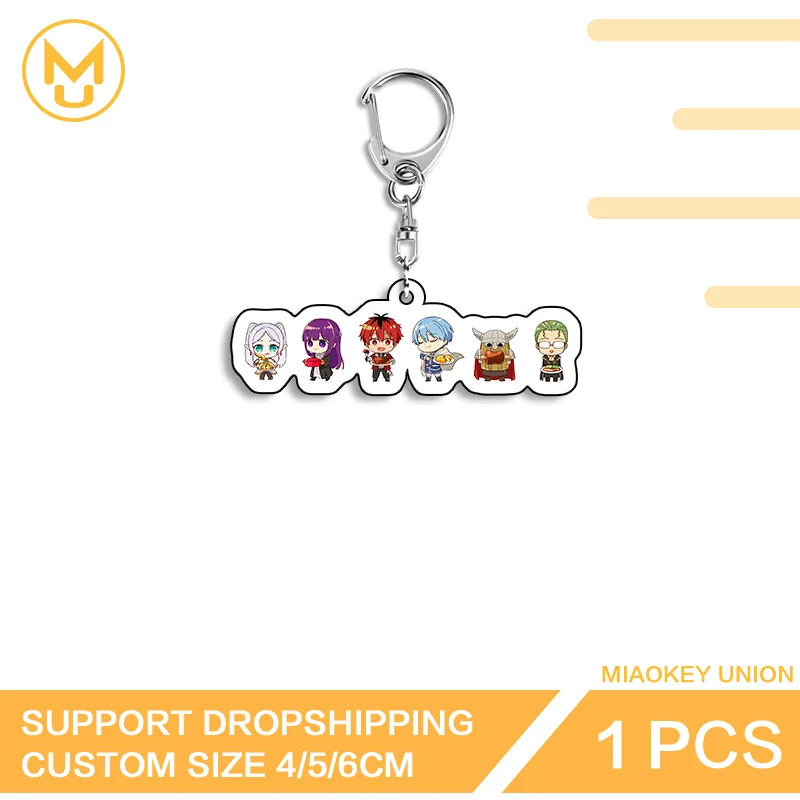 Kawaii Fashion Frieren High Quality Premium Double Sided Acrylic Keyring HD Pattern Functional Key Ring Gift For Friends