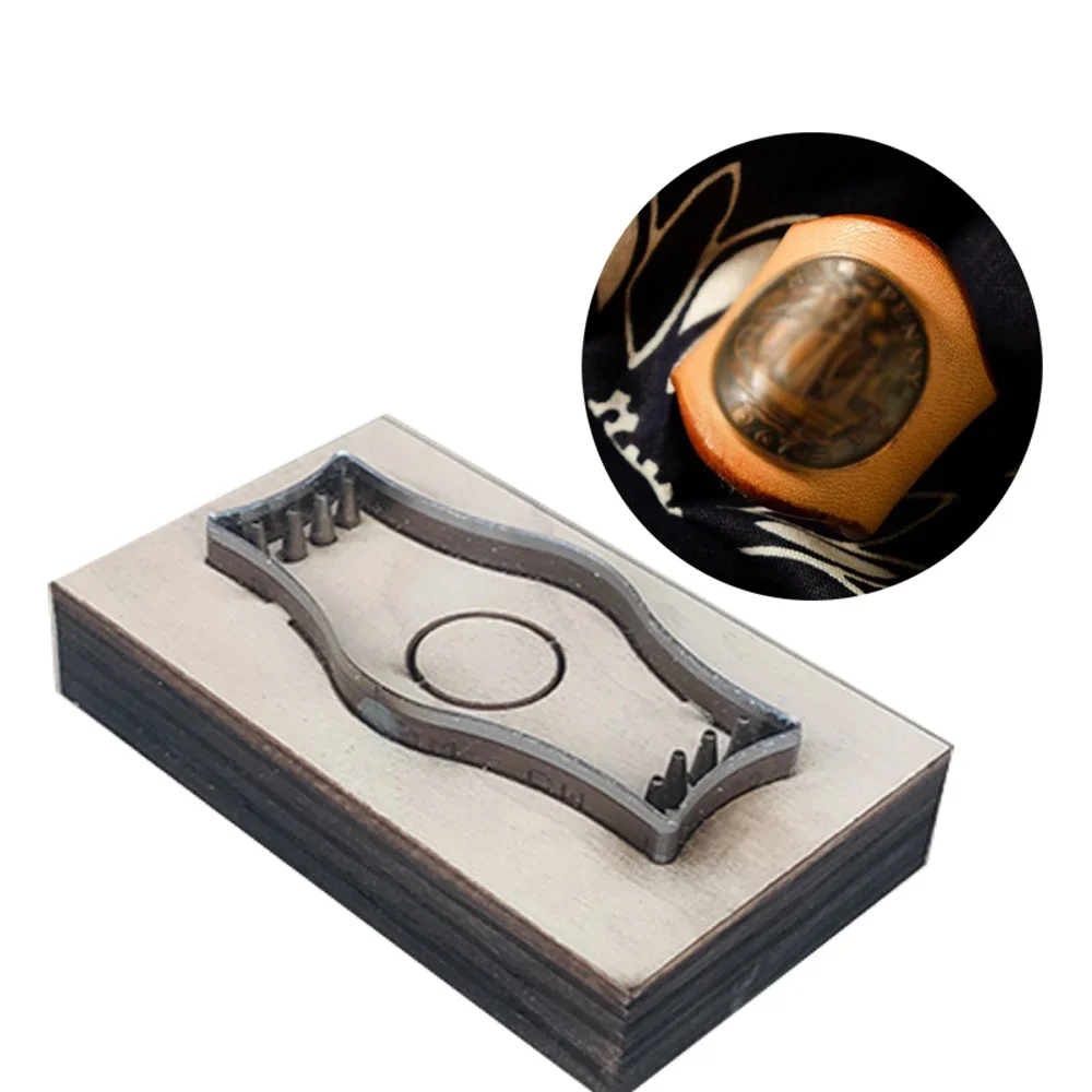 

DIY leather craft kerchief wrap band die cutting knife mold metal hollowed punch tool blade 35x35mm