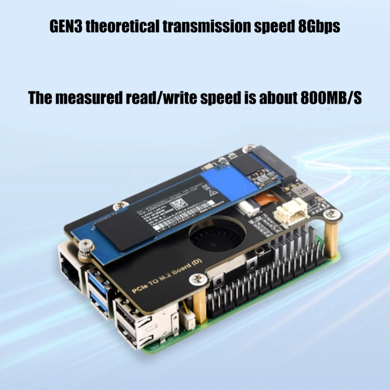 Y1UB PCIe to M.2 Adapter PCIe to M.2 NVMe Expansion Card for 2230 2242 2260 2280 Size M.2 NVMe SSD Support PCIE Gen2 Gen3