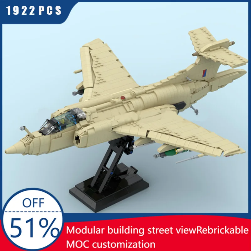 

Новый 1922 шт. MOC Рождество Blackburn Buccaneer Fighter Jet модель DIY собранный самолет развивающие детские игрушки «сделай сам» рождественские подарки