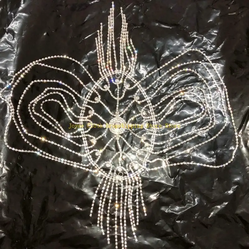 

Wedding Headband Chain Silver Hair Chain Crystal Hair Accessories for Women 10CD