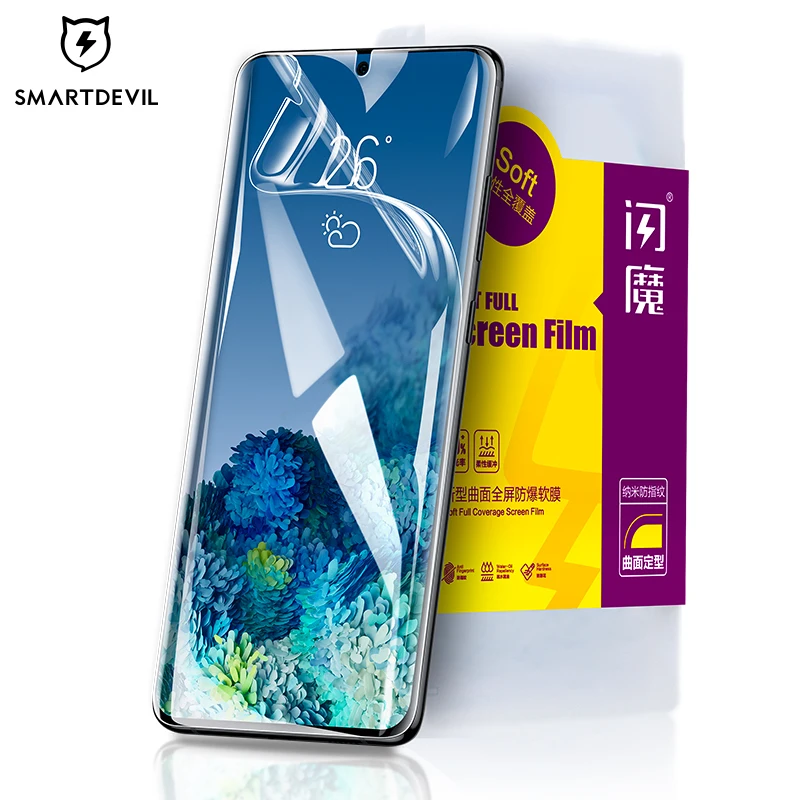 SmartDevil Hydrogel Screen Protector for Samsung Galaxy S10 9 Plus 8 20+ Note 8 9 10+ 20 Ultra Soft Screen Protector