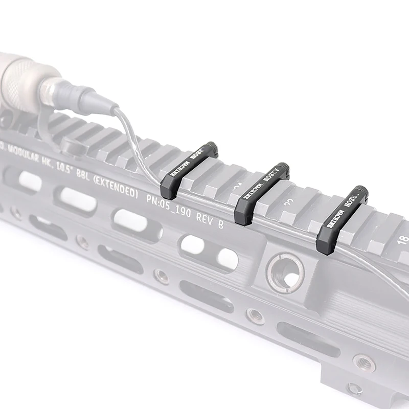 3 قطعة/المجموعة نظام دليل الأسلاك إدارة الكبلات غطاء السكك الحديدية Picatinny السكك الحديدية Handguard سلك دليل الذيل الثابتة