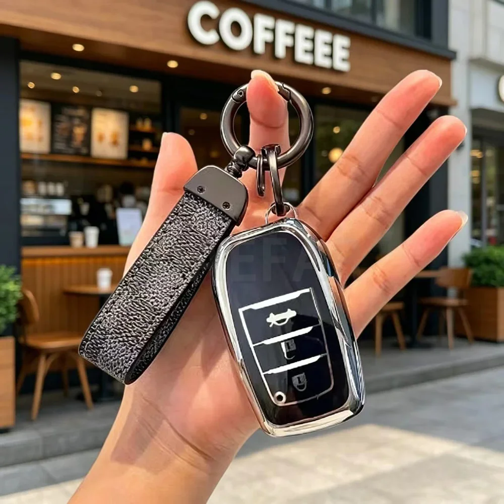 Soft TPU Car Key Case Cover for Toyota Corolla SE Camry 50 55 TLC200 Yaris Land Cruiser Prado150 RAV4 Venza SIENNA Key Protector