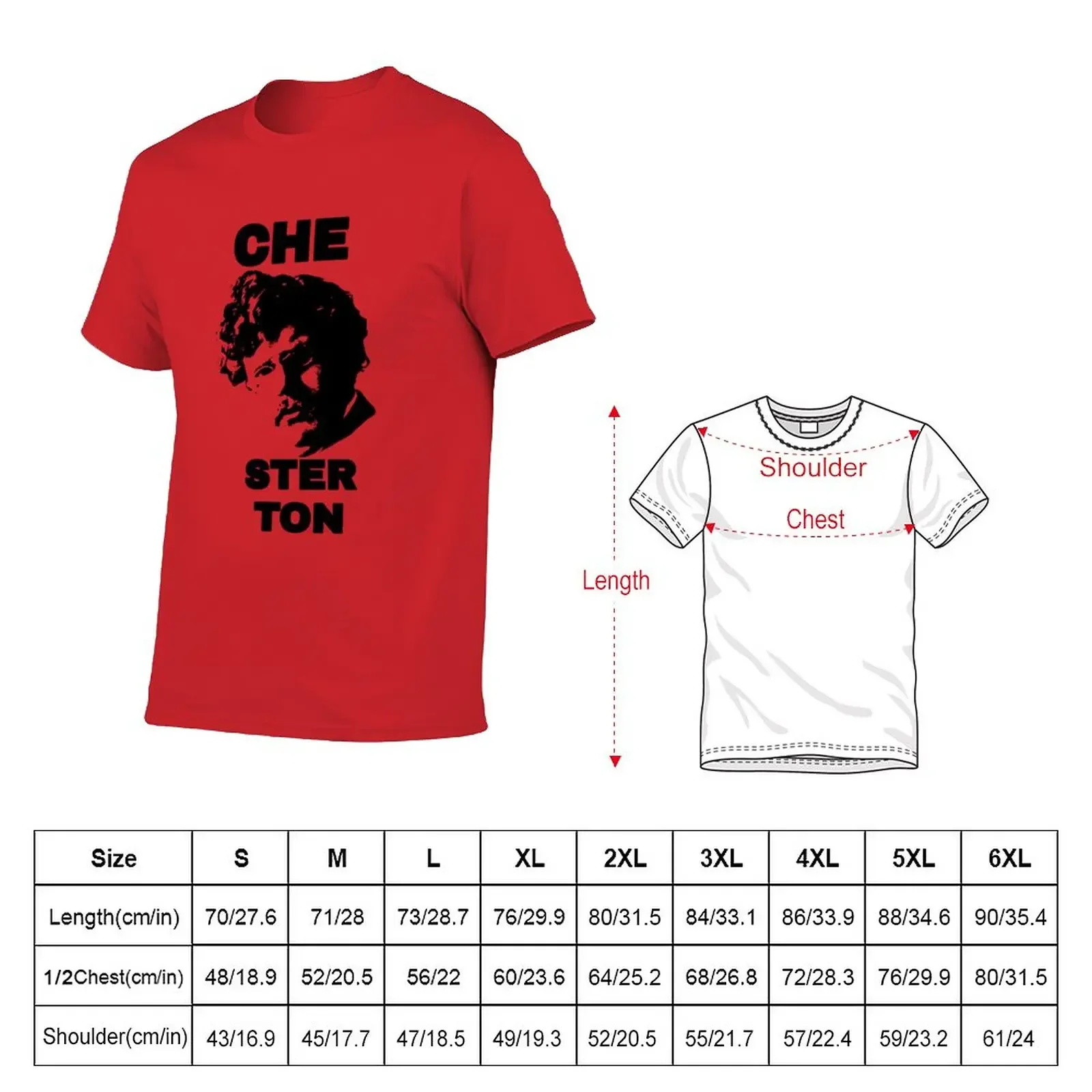 G. K. CHEsterton, the CHE you respect (Che parody) T-Shirt vintage clothes Aesthetic clothing funnys mens tall t shirts