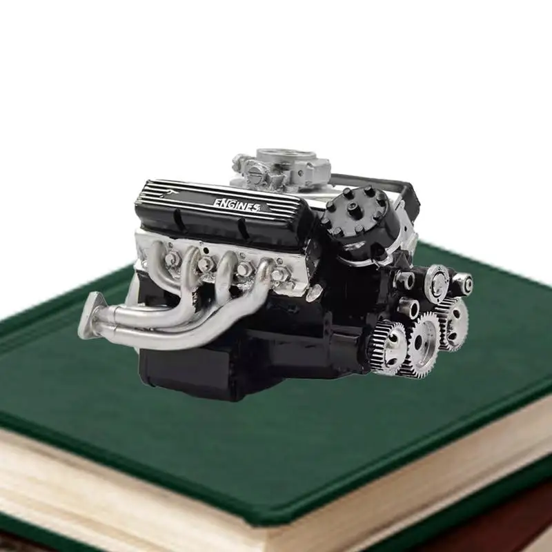 Kit de construcción de motor, juguete creativo de resina artesanal, adorno de escritorio para exhibición, hogar, garaje, cumpleaños, aula educativa