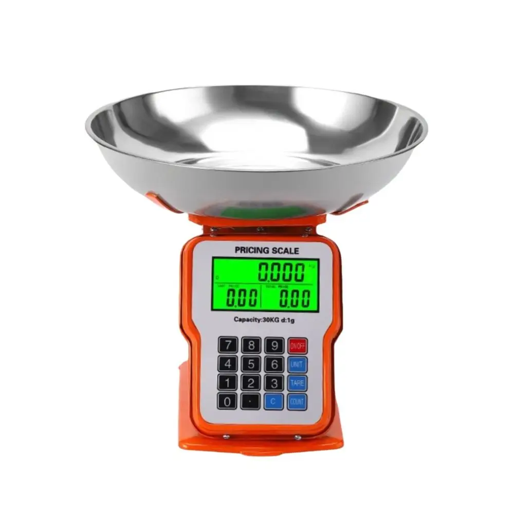 ميزان مطبخ جديد من الفولاذ المقاوم للصدأ 30 كجم ميزان طعام سميك متعدد الوظائف ميزان وزن دقيق منزلي #4