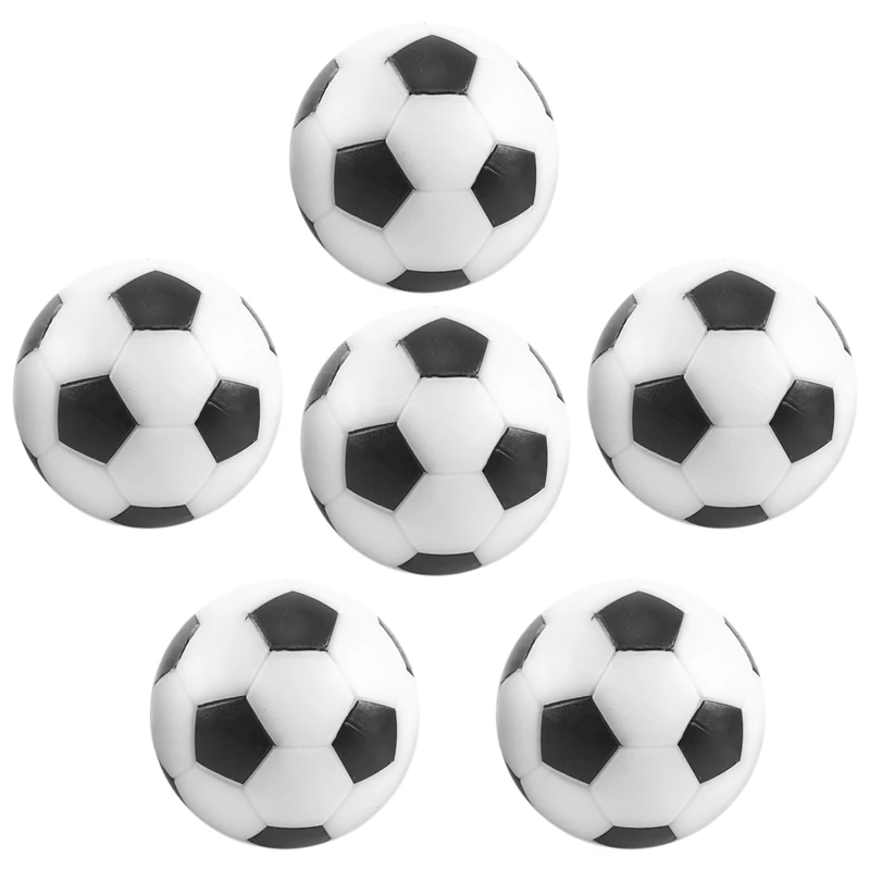 

6PCS Small Football Style Table Ball Foosball Hard Plastic Table Ball Counterpart Game Children Toy