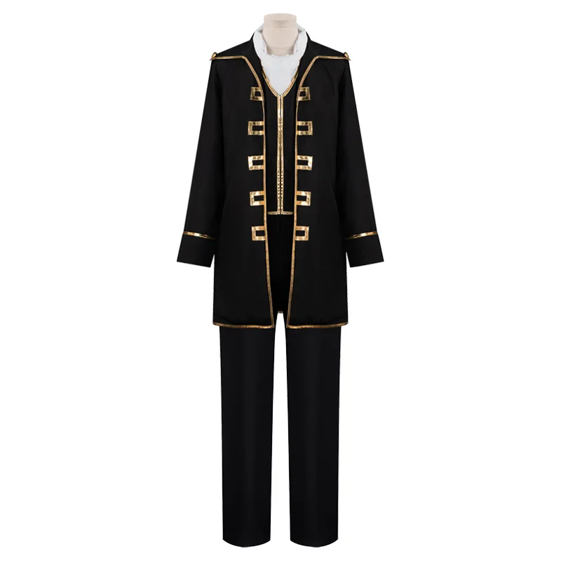 جينتاما هيجيكاتا توشيرو مجموعة أزياء تنكرية معطف السراويل وشاح قناع عين تأثيري الحدث أنيمي مانغا مخصص الزي للرجال