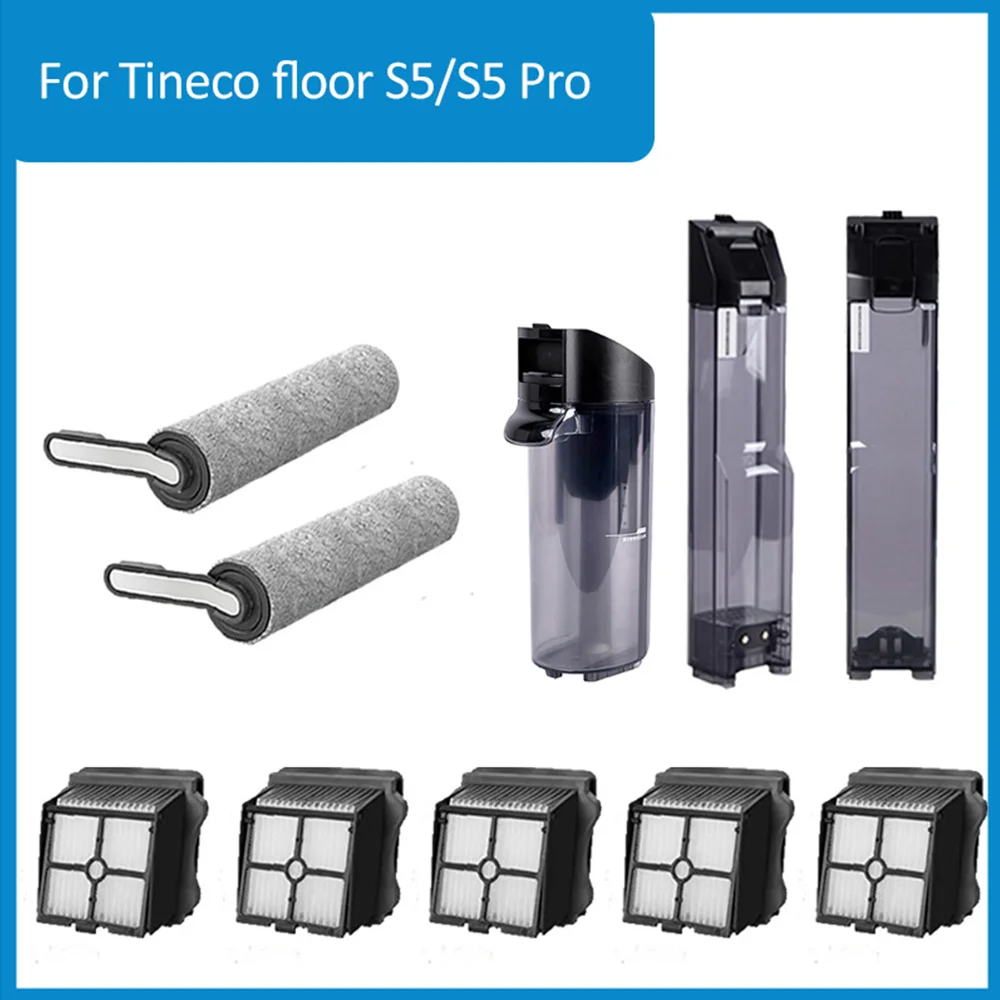 Filter For Tineco Floor ONE S5/Floor One S5 Pro 2 Vacuum Cleaner Parts Roller Brush Original Clean Dirt Water Tank Accessories