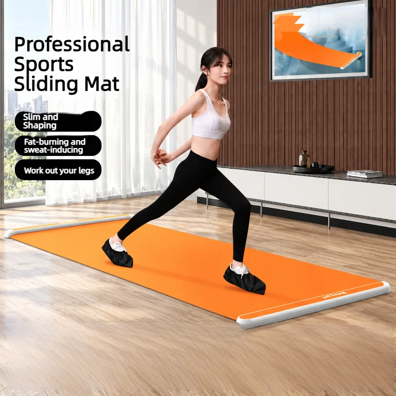 Land Slide Board, Leg Training Sliding Mat, Speed Skating & Ski Simulator for Cham Training