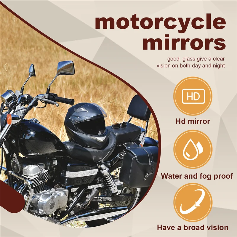 A45F-moto guidon rétroviseur latéral rétroviseurs pour Honda CB400 VTEC 1 2 3 4 CB-1 VTR250 CB VTR 400 CB750