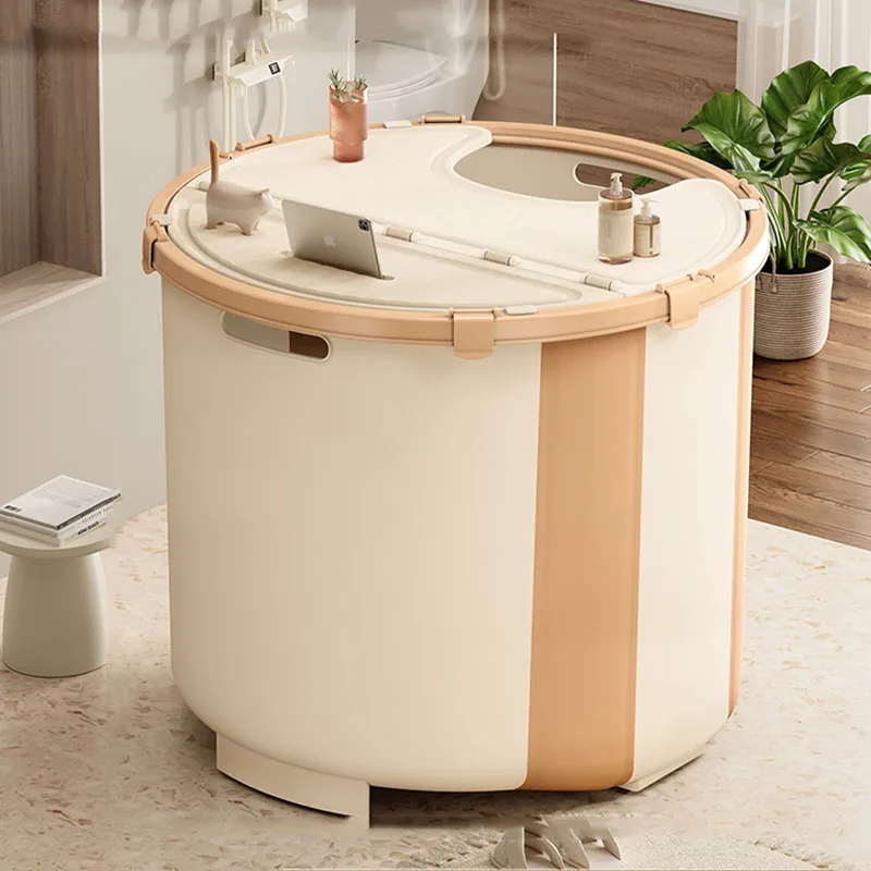 

Miniature Shower Portable Bathtubs Plastic Strong Bathroom Baby Foot Bathtub Bath Bucket Bainoire Pliable Adullte Home Furniture