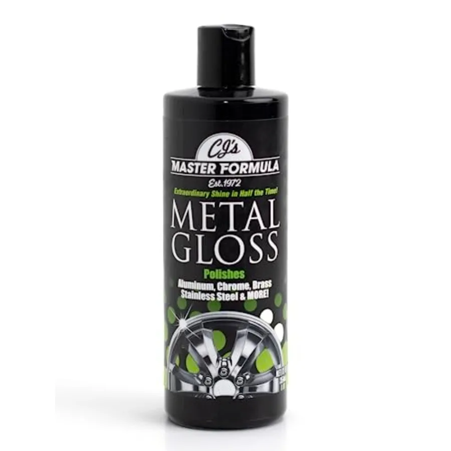 

Metal Gloss Detail Polish Extraordinary Shine for All Metals! Aluminum, Chrome, Brass, Stainless Steel, Silver, Gold, Pewter, a