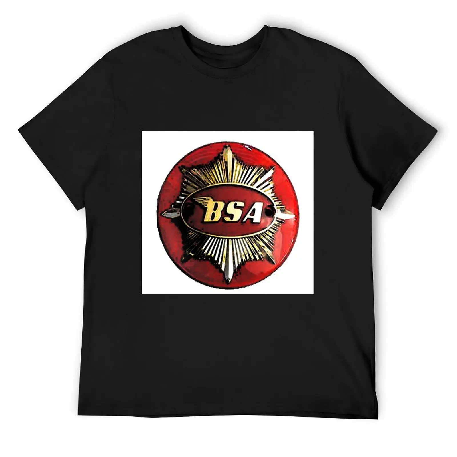 

BSA Motorcycle Logo T-Shirt vintage street wear mens t shirts pack