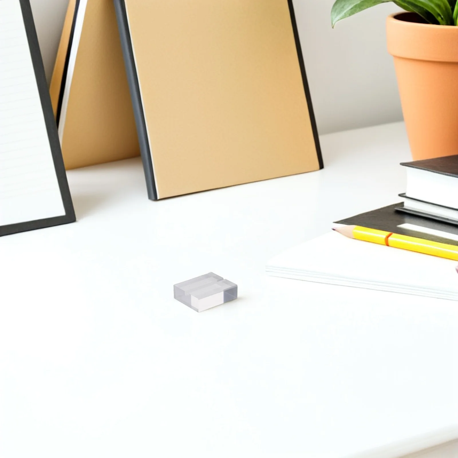 

24 Pcs Business Card Holder for Table Acrylic Stand Holders Stands Display Decorative