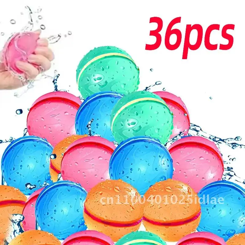 

Reusable Magnetic Water Balloons Quick Fill Self-Sealing Refillable Splash Balls for Kids Swimming Pool Fun