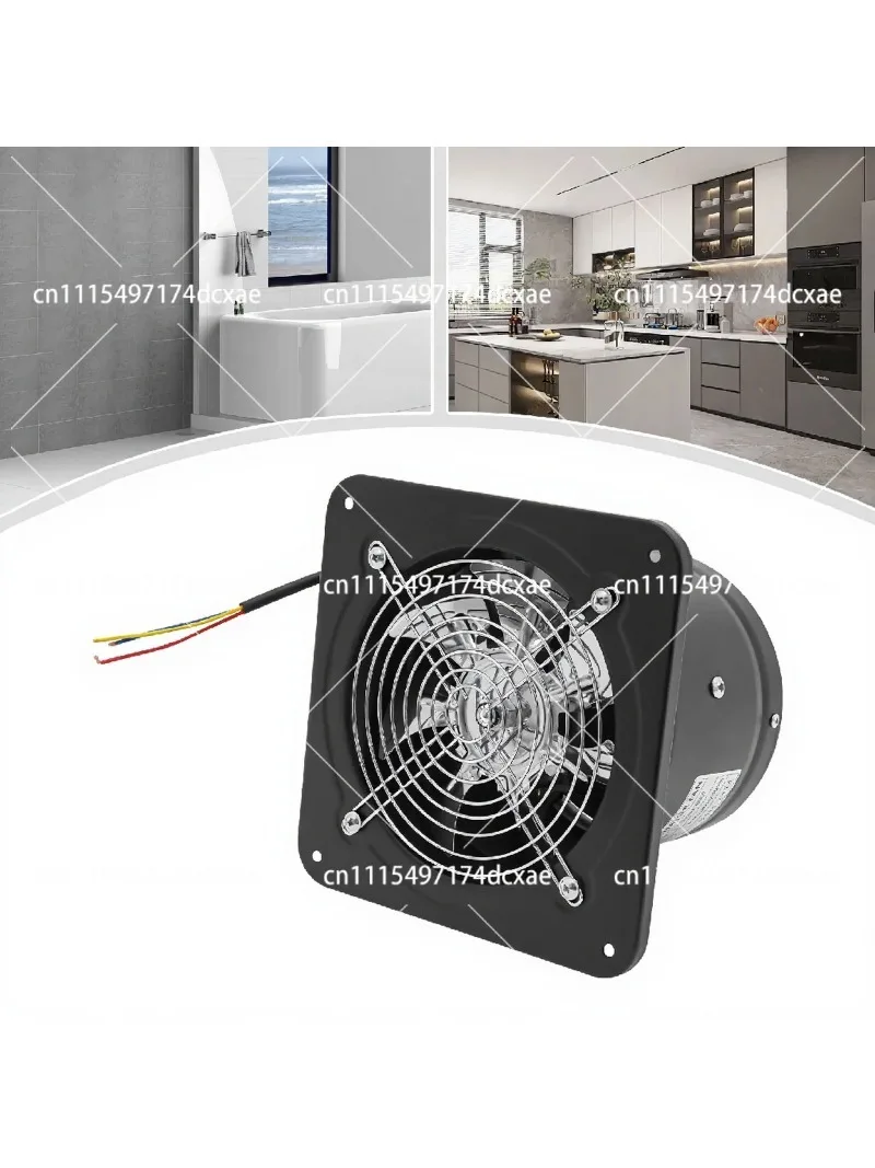 6/7/8/10 Inch Exhaust Fan 2800RPM High Speed Wall Mounted Extractor Fan for Kitchen Bathroom Ventilation