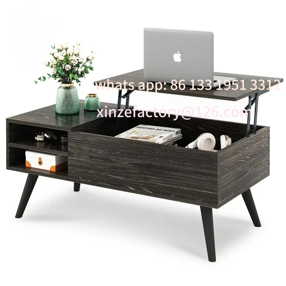 

Customizable Cross border supply Amazon panel furniture factory, coffee table, simple storage, elevator living room wholesale