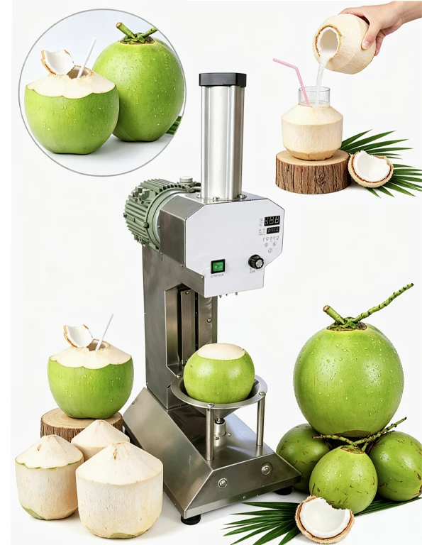 Hot Sale Commercial Automatic Coconut Peeling Machine with Pinhole, High Efficient Fast & Safe for Coconut Skin Remover