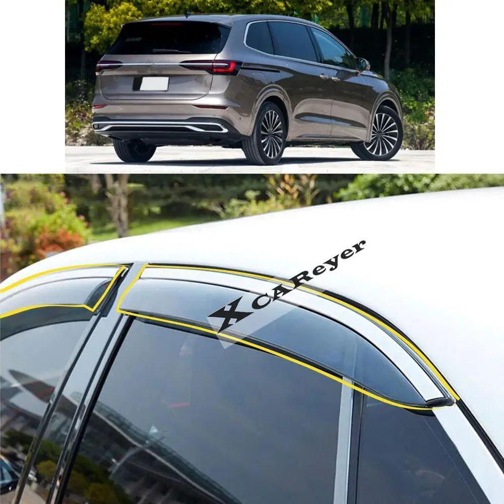 

For VW Volkswagen Viloran 2020 2021 2022 Car Body Styling Sticker Plastic Window Glass Wind Visor Rain/Sun Guard Vent Parts