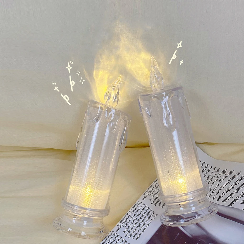 Christmas Night Lamp Safe Battery Operated LED Candle Lamp For Home Decoration LED simulation Candle Light