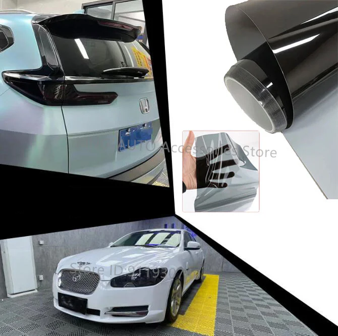 AUTO PPF koplamp tint film tph pu materiaal auto wikkelen anti-kras Beschermend voor autolamp achterlichten zwart grijs blauw bruin