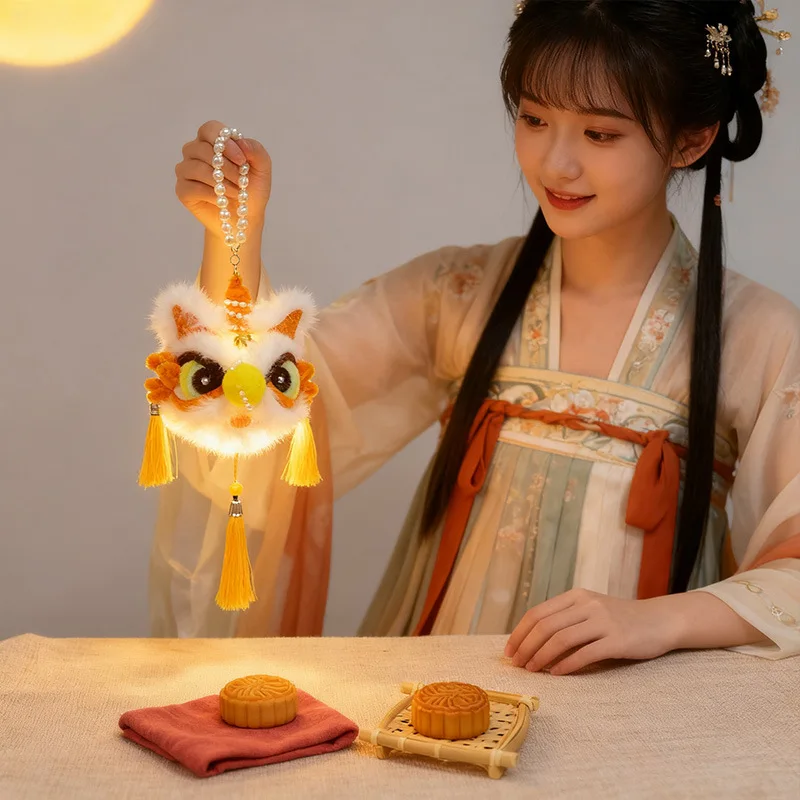 

Портативный фонарь для детей: Новогодний реквизит для фотосессий с львом, 2026 Новинка, Ночной фонарь, Фонарь с цветами сливы