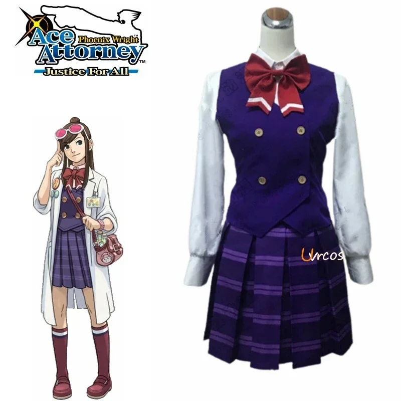 Phoenix Wright 4 Ace akane houzuki Skye เสื้อผ้า gyakuten saiban ชุดคอสเพลย์ผู้หญิงปาร์ตี้คริสต์มาสฮาโลวีน