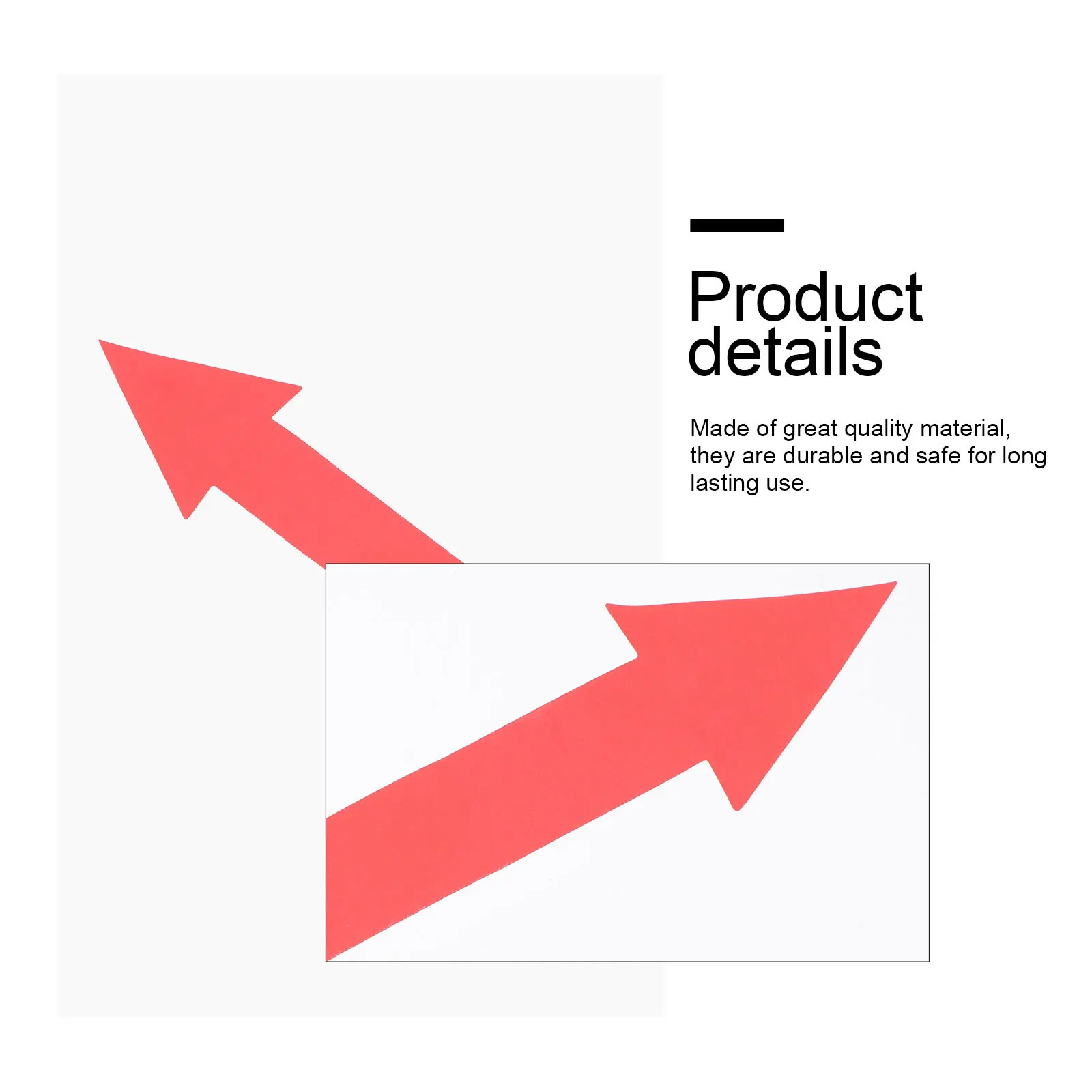 50pcs Arrow Labels Stickers Premium Direction Indicators For Equipment Safety Warning Decals Practical Markers File Folder