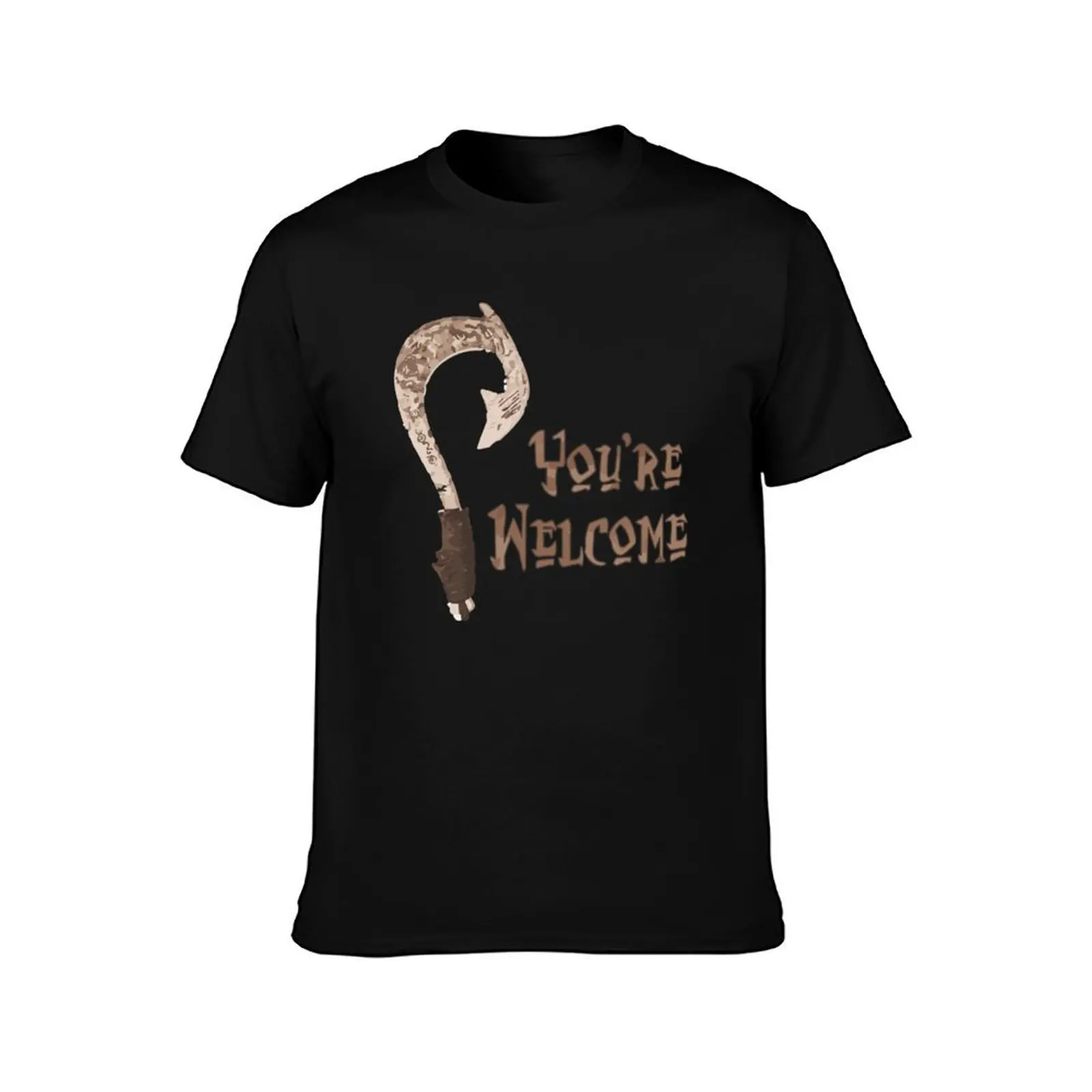 Magical Fish Hook - You_re Welcome! T-Shirt Big and Tall Gym T-Shirt