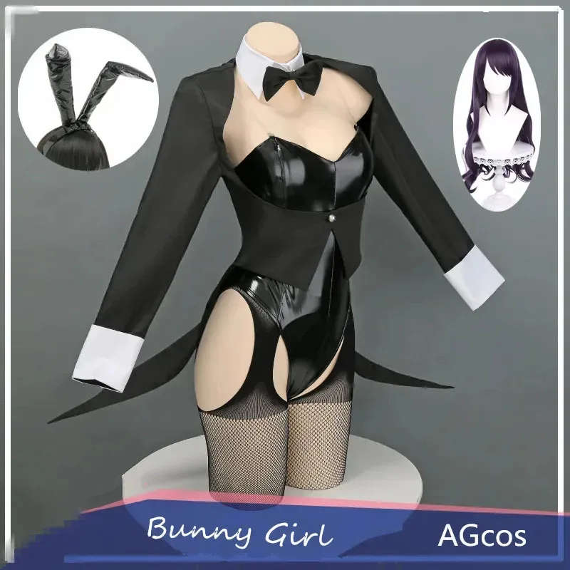 

AGCOS My Dress-Up Darling Kitagawa Marin Bunny Girl Косплей Костюм Женщина Хэллоуин Косплей Наборы Парик Сексуальный Косплей