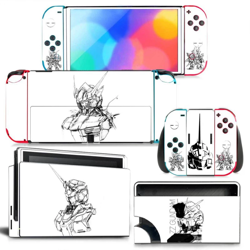 Voor Nintendo Switch Case Sticker Oled Accessoires Cartoon Full Set Sticker Beschermhoes Voor Switch Accessoires Console Games