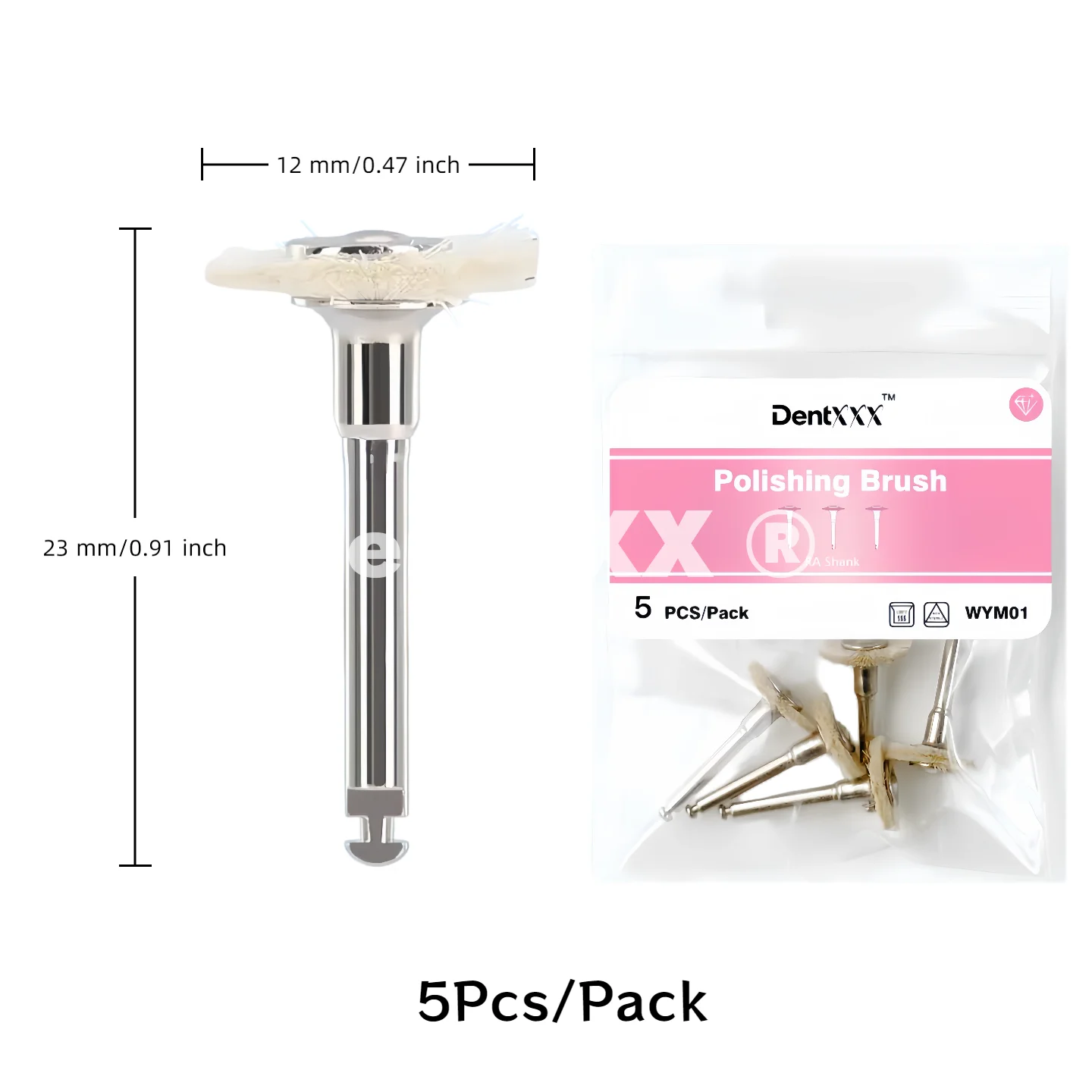 RA Polishing Brush Drill Wheel Finishing Cotton Felt Goat Wool Flat Rotary Tools