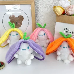 12cm Funny Strawberry Carrot Rabbit Plush Toys Stuffed Into Fruit Transform Soft Animals Bunny Doll For Boys Girls Birthday Gift