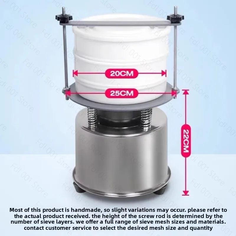 Small Vibrating Screen Machine, Metal Powder Pollen Herb Sifter for Lab Experimental Sieve Shaker