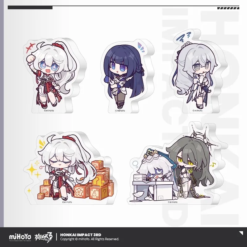 

Official miHoYo Honkai Impact 3rd Noisy Drums Pray for the New Series Q Edition Mini Acrylic Stand up Anime Game Accessories