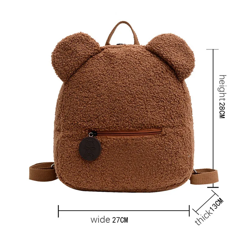 Girls Bear Backpacks Portable Children Travel Shopping Rucksacks Women\'s Cute Bear Shaped Shoul der Backpack