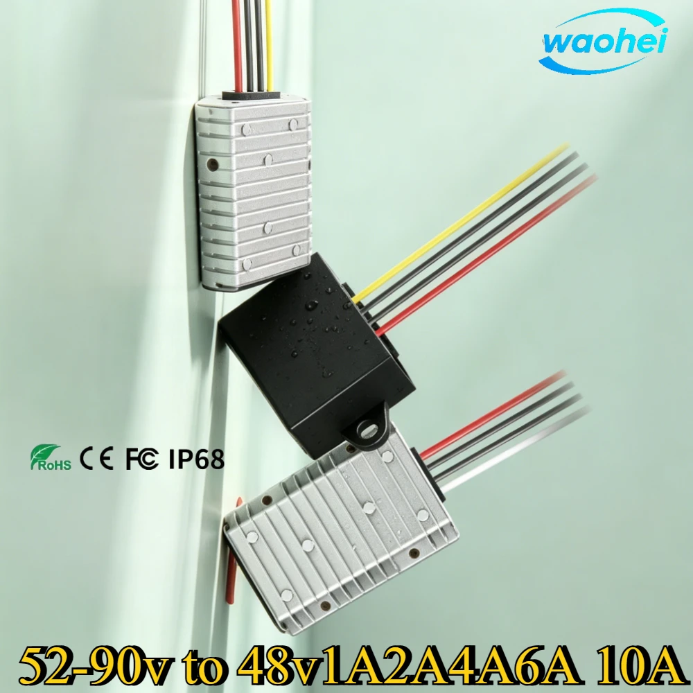 52-90V to 48V 1A 2A 4A 6A 10A DC Converter Step Down Buck Automotive Voltage Regulator Regulator for Car Device Efficiency CE