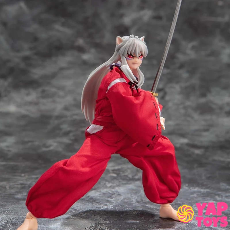 Anime Figure Model Gt 1/10 Inuyasha Cloth Cloth Hands-On Doll Toy Sesshomaru Younger Brother Desktop Decoration Figure