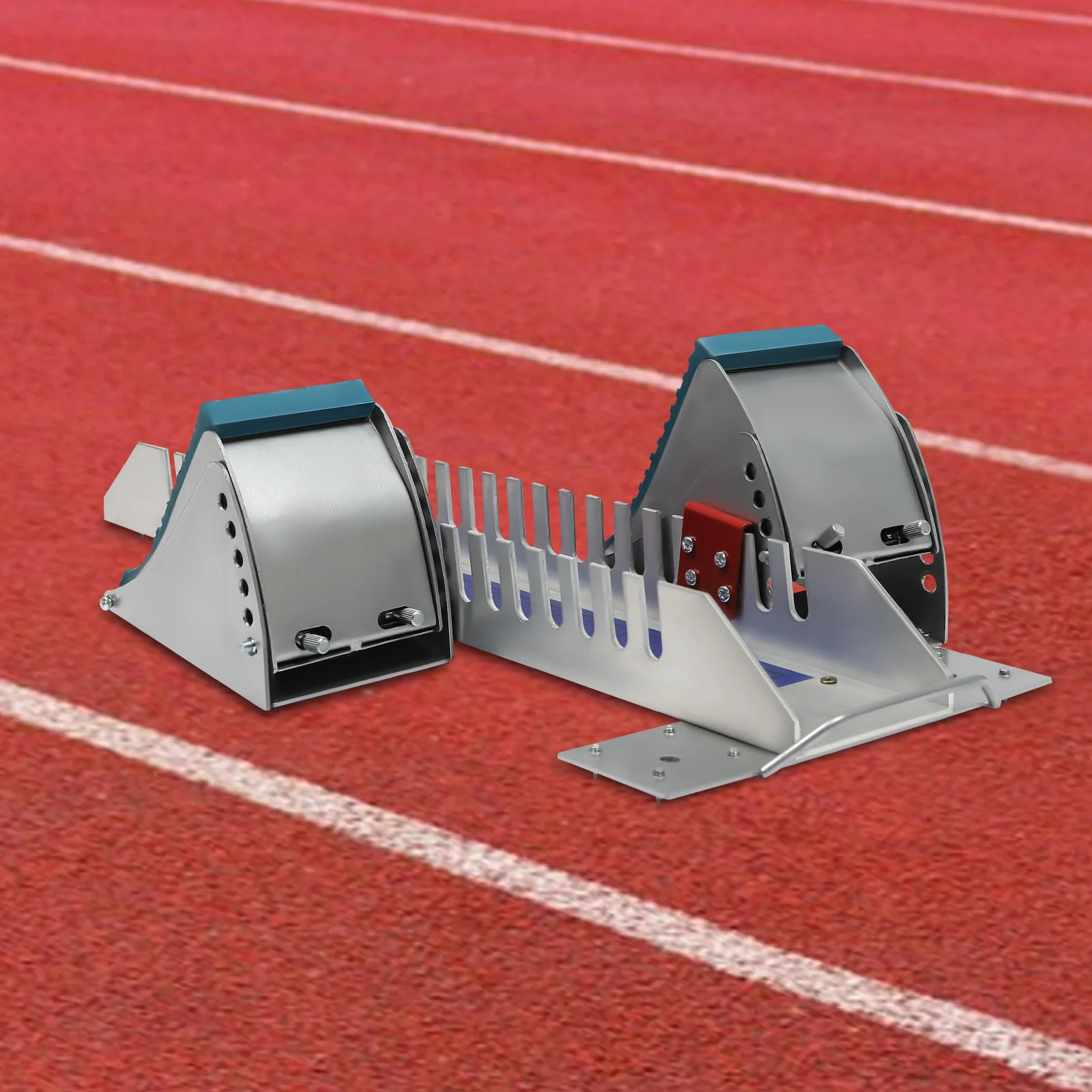 Adjustable Runway Run-up Device Starting Block Pedals 6 Angle Adjustable Sprinter Track