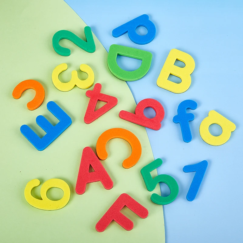 26-48pcs Magnetic Alphabet Letters EVA Foam Refrigerator Stickers Toddlers Kids Learning Spelling Counting Educational Toys Gift