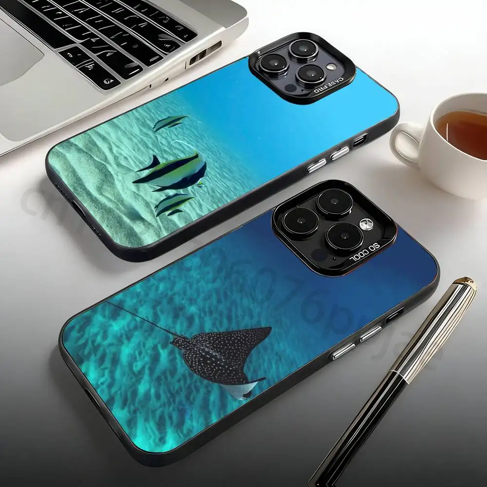 

Marine Life Phone Case For iPhone 17,16,15,14,13,12,11,Pro,Max,Plus,Mini, Anti Fall Matte Hard Bumper