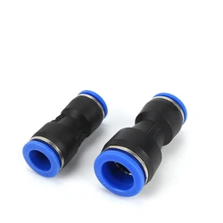 4mm 6mm 8mm 10mm 12mm 14mm 16mm Hose Tube Union Straight Reducer One Touch Air Pneumatic Push In Pipe Fitting Quick Connector