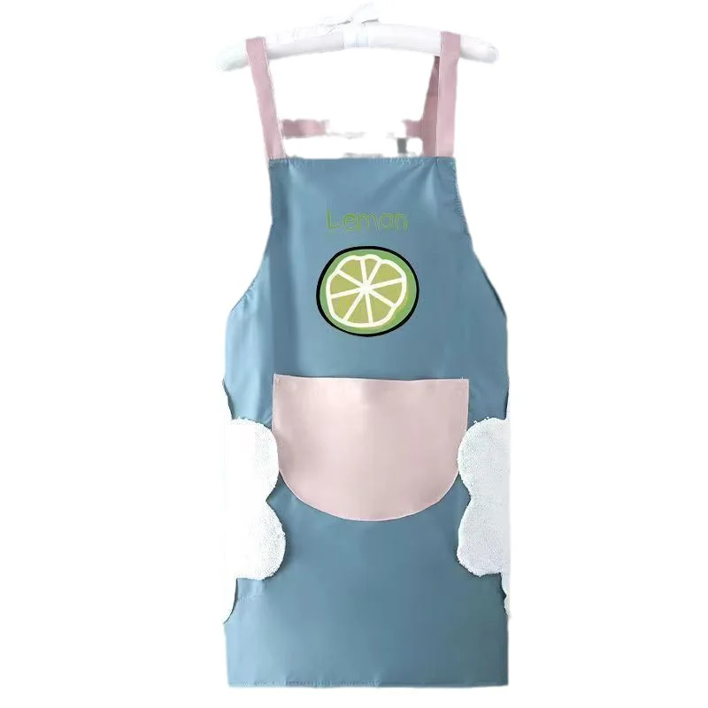 Apron for Home Kitchen Waterproof and Oil-proof Cute Fashionable Adult Apron