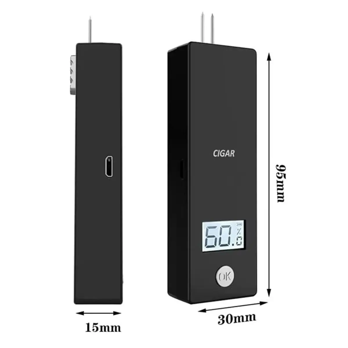 RECOMMENDATION  Digital Cigar Humidity Meter Portable Electric Moisture Gauge Tester with LCD Needle Hygrometer for Humidors