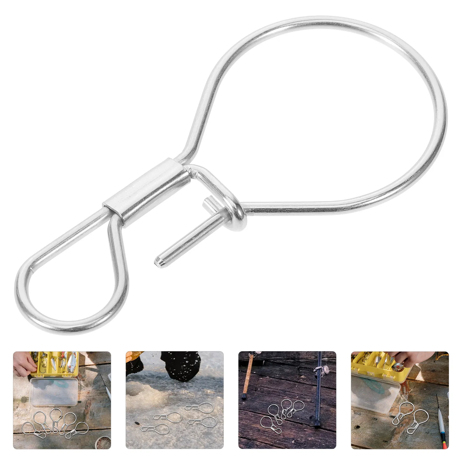 

10Pcs Small Fishing Snap Locks Stainless Steel Angling Buckles Secure Snap Closure Flexible Fit Sizes Economical