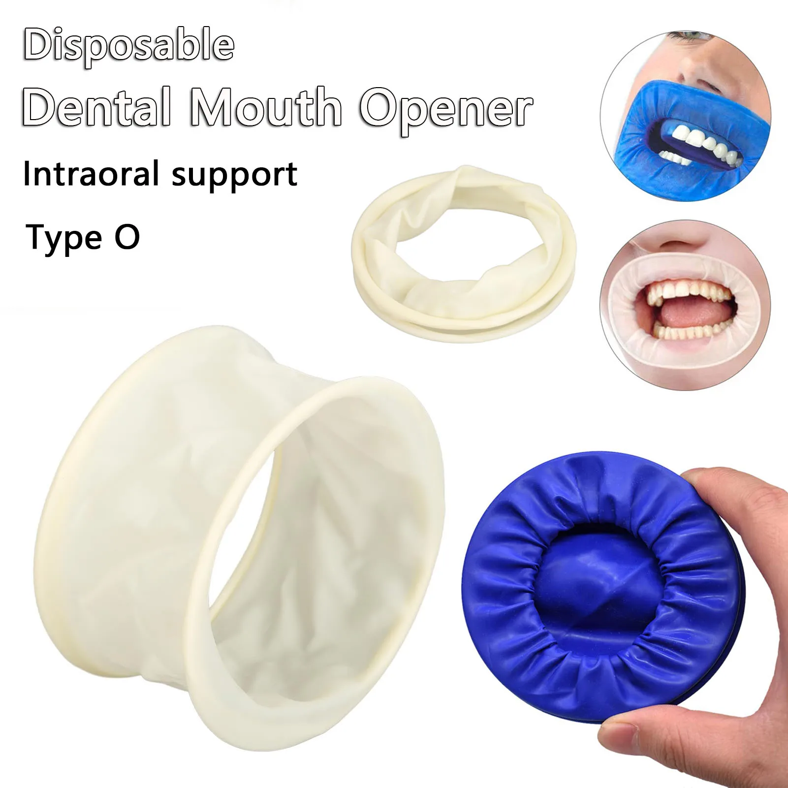 

10pcs Dental Disposable Rubber Sterile Mouth Opener Oral Cheek Expander Retractor Rubber Retractor Rubber Barrier Dentistry