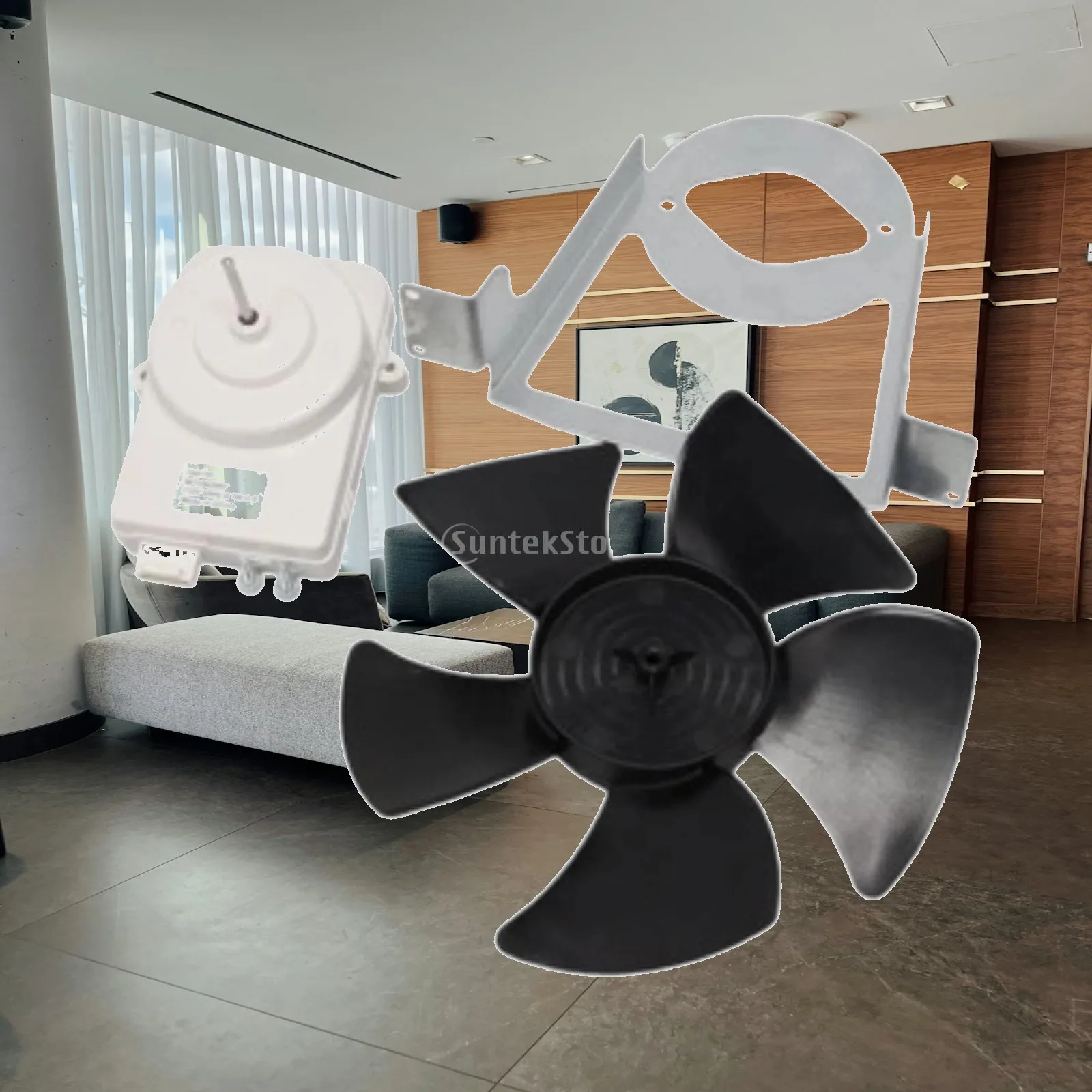 

Refrigerator Condensing Fan Motor Kit Cooling Fan Motor Set Easy to Install Multiuse 14211095 1455822 for Industrial Home
